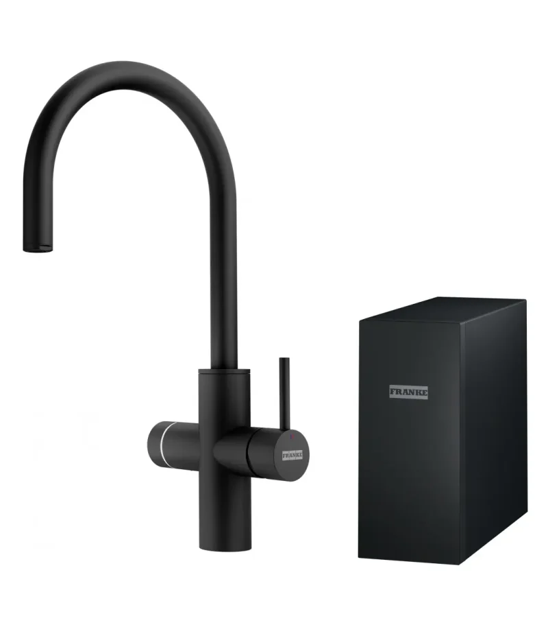 Franke Mythos - virtuves izlietnes maisītājs ar filtru, matēti melns 160.0731.752