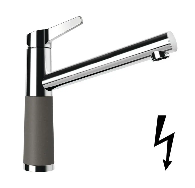SCHOCK SC-510 - virtuves izlietnes maisītājs, Asphalt/hroms 554003GAS