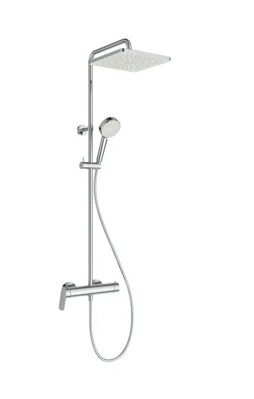 Ideal Standard CeraFlow T25N - dušas komplekts ar maisītāju, 26x26 cm, 2 strūklas veidi, hromēts A8527AA