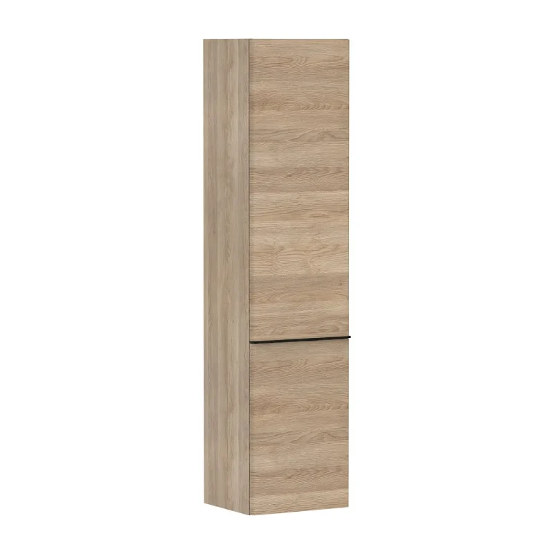 Hansgrohe Xelu Q - augstais skapis 40x165x35 cm, 2 durvis, eņģes labajā pusē, dabīgs ozols/matēti melns 54141670