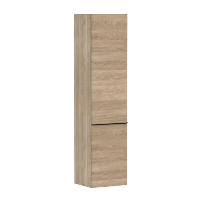 Hansgrohe Xelu Q - augstais skapis 40x165x35 cm, 2 durvis, eņģes kreisajā pusē, dabīgs ozols/matēti melns 54137670