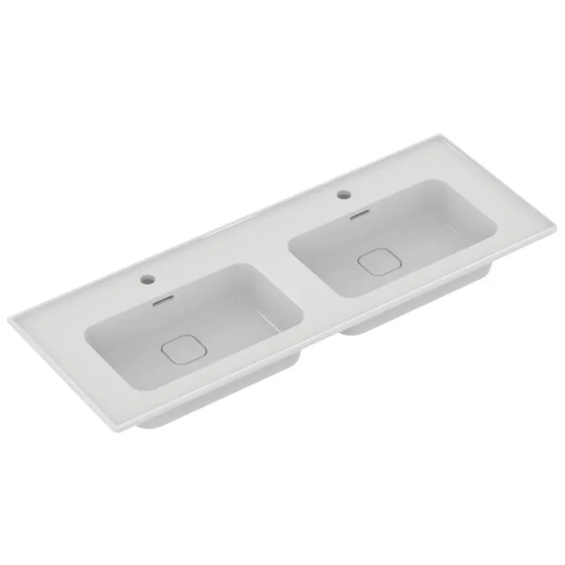 Ideal Standard Strada II - dubultā izlietnes skapītis 124x46 cm, 2 caurumi jaucējkrānam, ar Ideal Plus, balts T3005MA