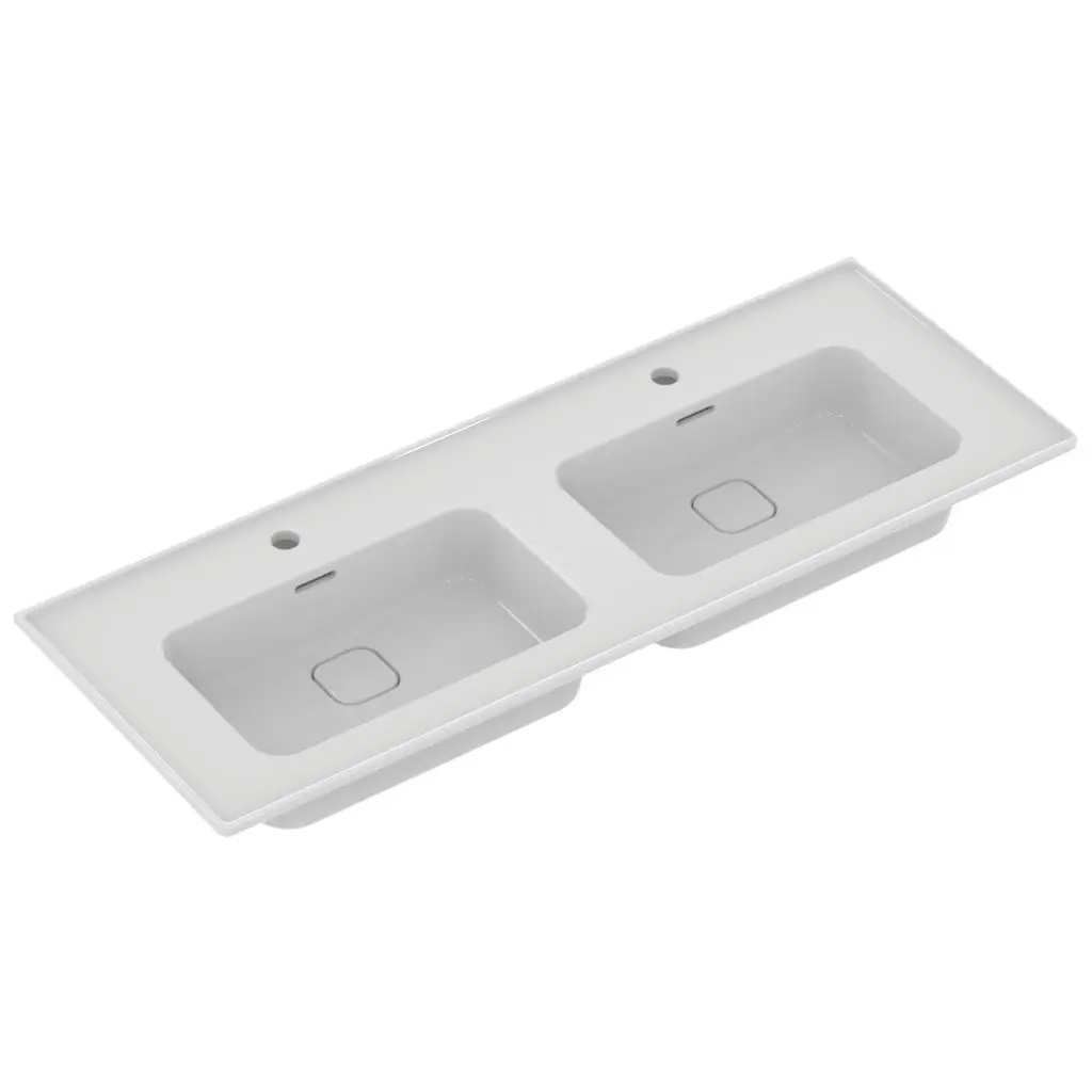Ideal Standard Strada II - dubultā izlietnes skapītis 124x46 cm, 2 caurumi jaucējkrānam, ar Ideal Plus, balts T3005MA