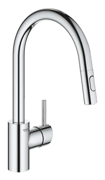Grohe Concetto - virtuves izlietnes maisītājs ar izvelkamu trauku mazgāšanas dušu, hromēts 31483002