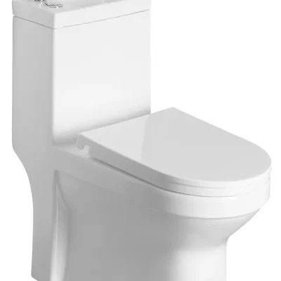 Aqualine HYGIE - WC kombi ar integrētu roku mazgāšanas izlietni, DualFlush, balts PB104W
