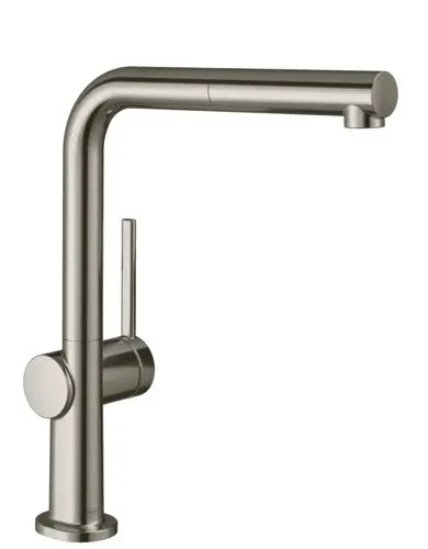Hansgrohe M54 - virtuves izlietnes maisītājs Talis, ar izvelkamu izteku, sBOX, Nerūsējošais tērauds 72809800