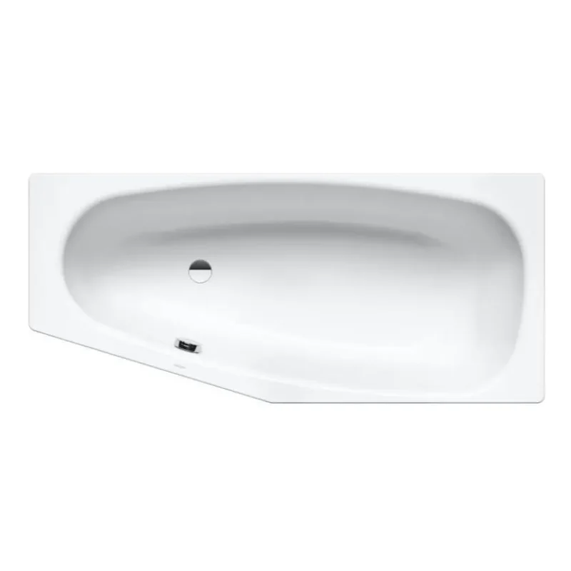 Kaldewei Advantage - Asimetriska vanna Mini kreisā 836, 157x70/48 cm, balta 225200010001