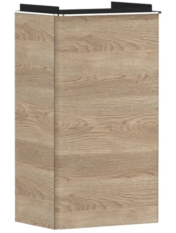 Hansgrohe Xelu Q - izlietnes skapītis, 63x34x27 cm, 1 durvis, eņģes kreisajā pusē, dabīgs ozols/hroms 54013000