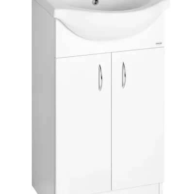 Aqualine Simplex Eco - skapis ar izlietni 47x84x29 cm, balts SIME500