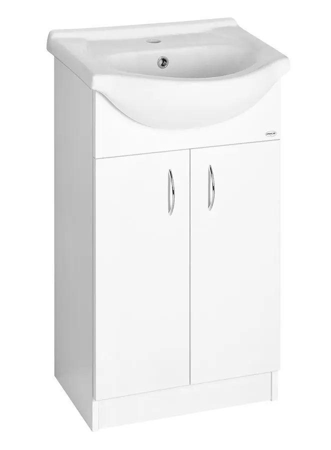 Aqualine Simplex Eco - skapis ar izlietni 47x84x29 cm, balts SIME500