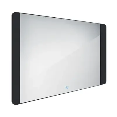 Nimco spogulis - spogulis ar LED gaismu, 100x60 cm, skārienjutīgs sensors, alumīnijs/melns ZPC 42004V-90