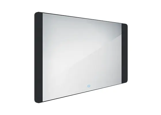 Nimco spogulis - spogulis ar LED gaismu, 100x60 cm, skārienjutīgs sensors, alumīnijs/melns ZPC 42004V-90