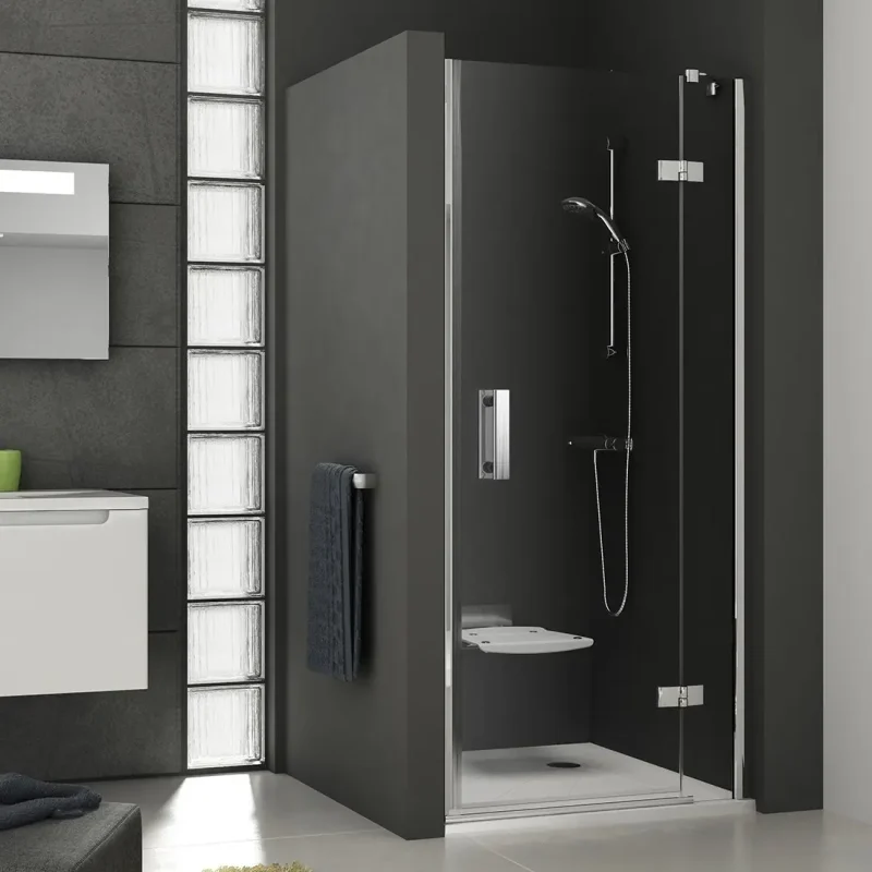 Ravak SmartLine - dušas durvis, divdaļīgas SMSD2-100 B-R, 100-102 cm, labās, hroms/caurspīdīgs stikls 0SPABA00Z1
