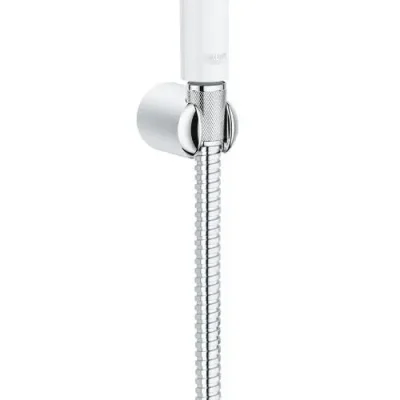 Grohe Tempesta-F - bidē rokas duša ar turētāju un šļūteni 1,25 m, hroms/balts 26356IL0