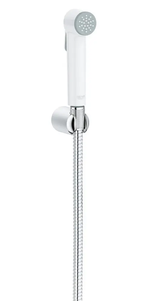 Grohe Tempesta-F - bidē rokas duša ar turētāju un šļūteni 1,25 m, hroms/balts 26356IL0
