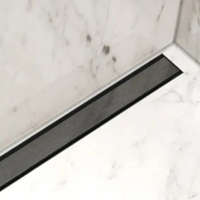 I-Drain Plano - nerūsējošā tērauda reste PRO sērijas dušas paliktnim, PVD virsma, garums 60 cm, grafīts IPRO0600DT