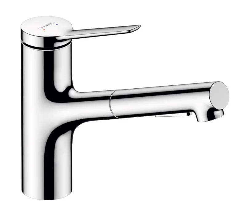 Hansgrohe Zesis M33 - virtuves izlietnes maisītājs ar izvelkamu dušu, sBox, hroms 74821000