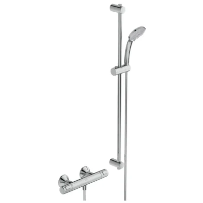 Ideal Standard CeraTherm - dušas komplekts T25 ar termostatu, 3 strūklas veidi, hroms A7204AA