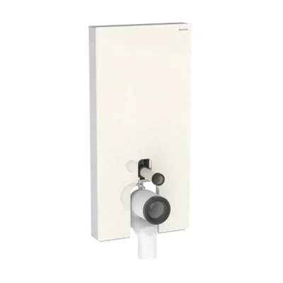 Geberit Monolith Plus - sanitārais modulis stāvošam WC, 101 cm, pieslēgums apakšā, stikls/smilšu pelēks 131.202.JL.7
