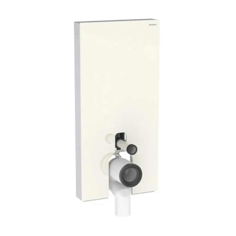 Geberit Monolith Plus - sanitārais modulis stāvošam WC, 101 cm, pieslēgums apakšā, stikls/smilšu pelēks 131.202.JL.7