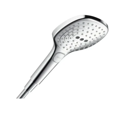 Hansgrohe Raindance Select E - dušas galva 120, 3 strūklas, EcoSmart 9 l/min, hromēts 26521000