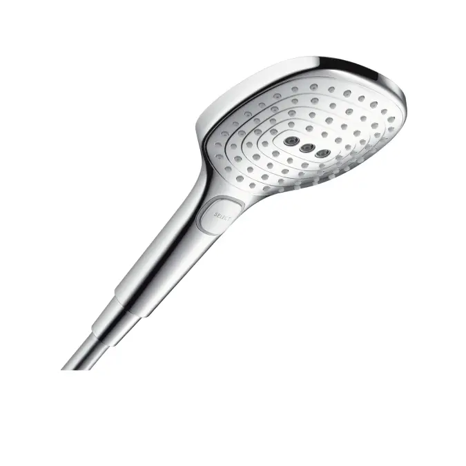 Hansgrohe Raindance Select E - dušas galva 120, 3 strūklas, EcoSmart 9 l/min, hromēts 26521000