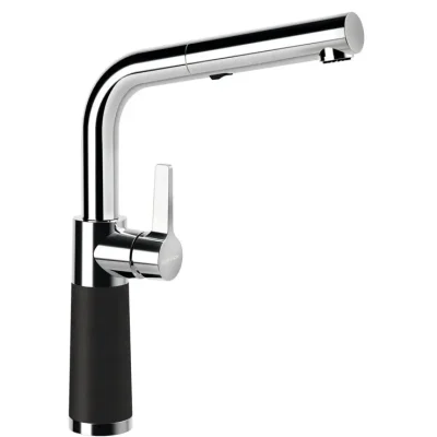 SCHOCK SC-540 - virtuves izlietnes maisītājs ar izvelkamu dušu, Onyx/hroms 557120GON