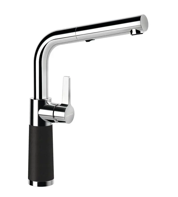 SCHOCK SC-540 - virtuves izlietnes maisītājs ar izvelkamu dušu, Onyx/hroms 557120GON
