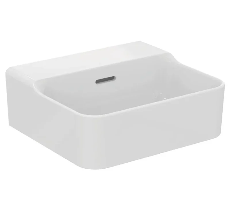Ideal Standard Conca Ceram - uzliekamā rokas izlietne 40x35 cm, ar pārplūdi, bez jaucējkrāna cauruma, balta T387701
