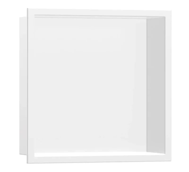 Hansgrohe XtraStoris Original - sienas niša ar rāmi, 30x30x10 cm, balta matēta 56061700