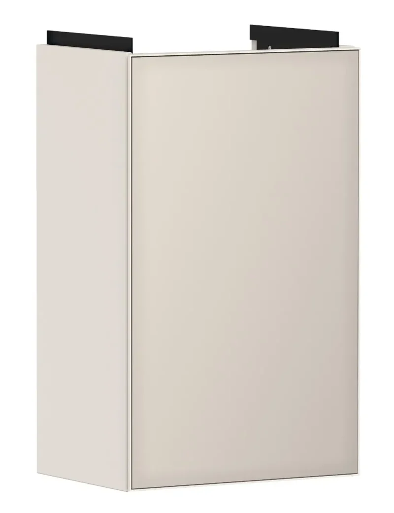 Hansgrohe Xevolos E - izlietnes skapītis 58x34x25 cm, 1 durvis, eņģes kreisajā pusē, bēšs matēts/bēšs metālisks 54167790