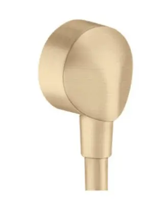 Hansgrohe Fixfit - sienas pieslēgums E bez pretplūsmas vārsta, bronza birstēta 27454140