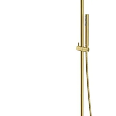 OMNIRES Y - dušas komplekts ar termostatu, diametrs 25 cm, birstēts misiņš Y1244SUBSB