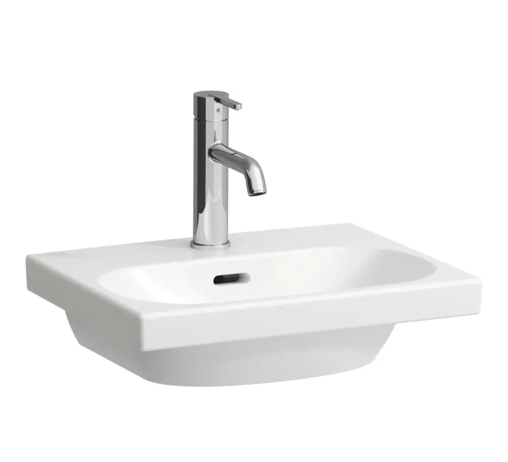 Laufen Lua - mēbeļu roku mazgāšanas izlietne 45x35 cm, ar pārplūdi, ar jaucējkrāna atveri, balta H8160800001041