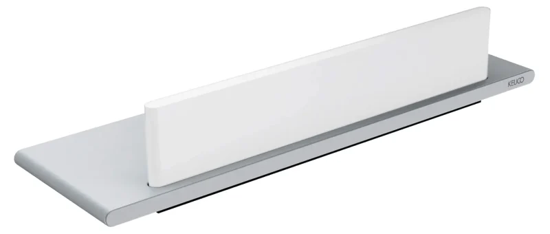 Keuco Edition 400 - plaukts ar logu tīrītāju, garums 33 cm, sudrabs/balts 11559170000