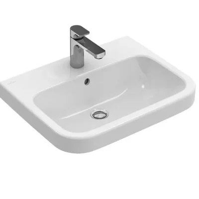 Villeroy & Boch Architectura - izlietne, 55x47 cm, ar pārplūdi, ar jaucējkrāna caurumu, Alpu balts 41885501