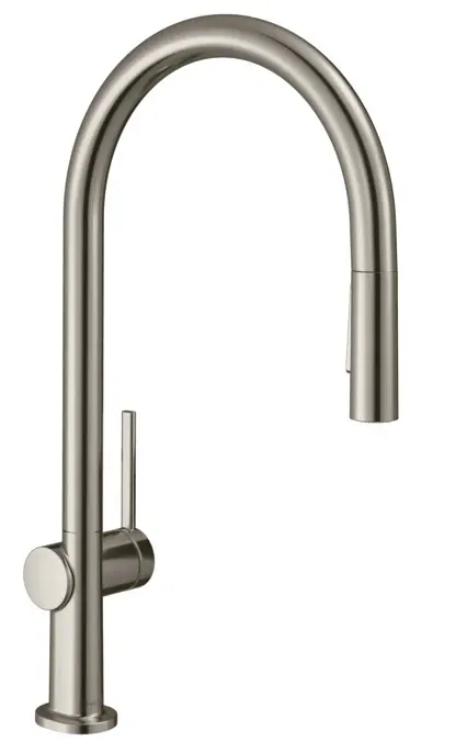 Hansgrohe M54 - virtuves izlietnes maisītājs Talis, ar izvelkamu dušu, sBox, nerūsējošais tērauds 72801800