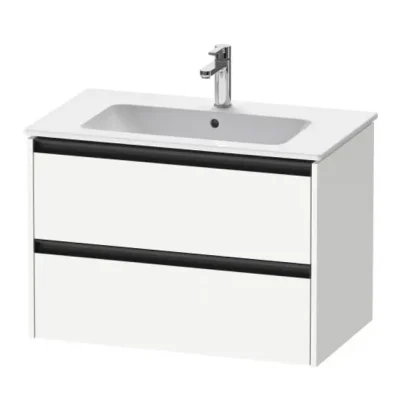 Duravit Ketho.2 - izlietnes skapītis, 55x81x48 cm, 2 atvilktnes, balts matēts K25263018180000