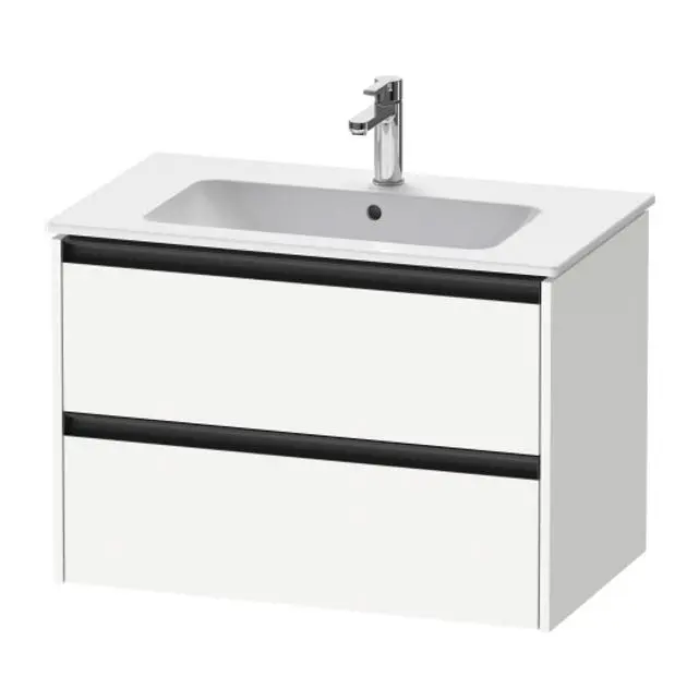 Duravit Ketho.2 - izlietnes skapītis, 55x81x48 cm, 2 atvilktnes, balts matēts K25263018180000