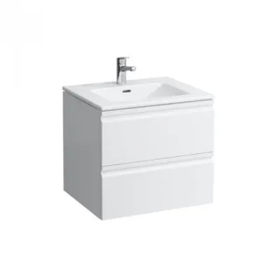 Laufen Pro S - izlietne ar zemizlietnes skapi, 60x50 cm, 2 atvilktnes, balts matēts H8619614631041