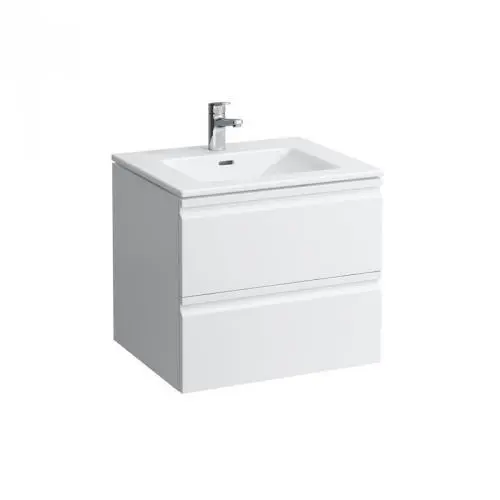 Laufen Pro S - izlietne ar zemizlietnes skapi, 60x50 cm, 2 atvilktnes, balts matēts H8619614631041