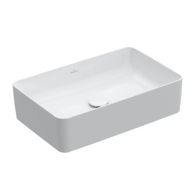 Villeroy & Boch Collaro - uzliekamā izlietne, 56x36 cm, Alpu balts 4A205601