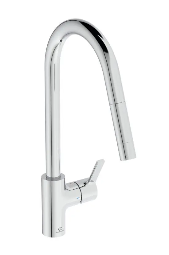 Ideal Standard Gusto - virtuves izlietnes maisītājs ar izvelkamu izteku, hroms BD414AA