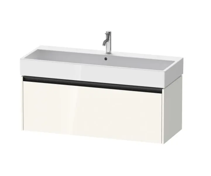 Duravit Ketho.2 - izlietnes skapītis, 44x118x46 cm, 1 atvilktne, balts spīdīgs K25079022220000