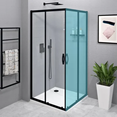 Gelco Sigma - dušas durvis 100 cm, matēti melns/caurspīdīgs stikls GS2110B
