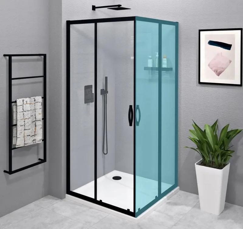 Gelco Sigma - dušas durvis 100 cm, matēti melns/caurspīdīgs stikls GS2110B