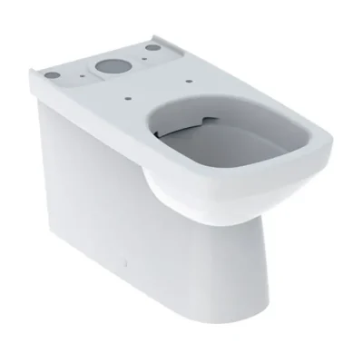 Geberit Selnova Square - grīdas WC kombinācija, Vario izvads, 68x35 cm, bez skalošanas malas, balts 500.489.01.7