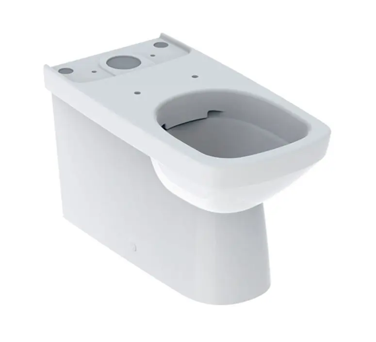 Geberit Selnova Square - grīdas WC kombinācija, Vario izvads, 68x35 cm, bez skalošanas malas, balts 500.489.01.7
