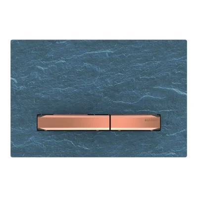Geberit Sigma50 - vadības plate, 2 daudzumu skalošana, Mustang slāneklis/sarkanais zelts 115.670.JM.2