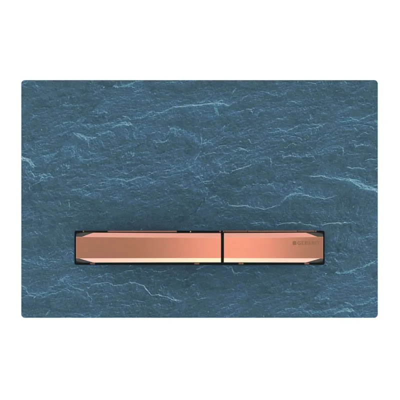Geberit Sigma50 - vadības plate, 2 daudzumu skalošana, Mustang slāneklis/sarkanais zelts 115.670.JM.2